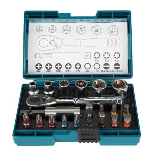 Makita B-54081 Ratchet and Ratschen + Bit-Set