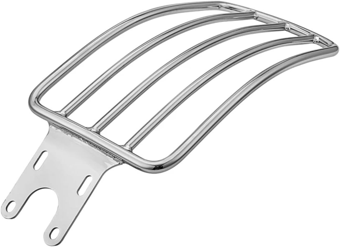 Replacement Solo Luggage Rack Versatile Cargo Carrier Baggage Holder Black Chrome for Indian Scout Sixty ABS 100th Anniversary 2015-2023(Chrome)