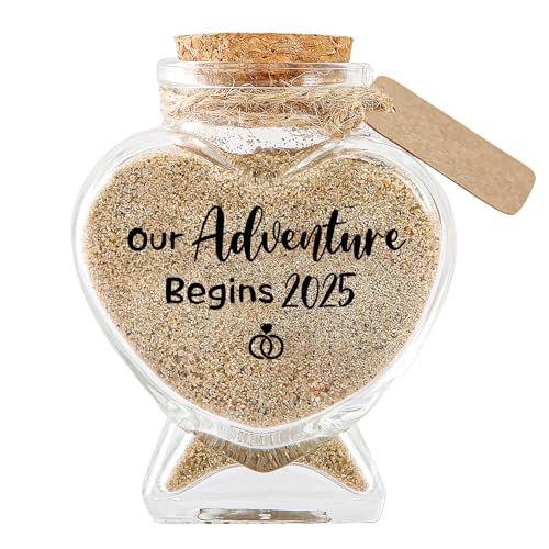 Honeymoon Sand Keepsake Jar, Wedding Gifts for Couples Unique 2023 Romantic Honeymoon Gifts for Newlywed Couple, Bride & Groom, Honeymoon Essentials, Bridal Shower Gifts, Wedding Registry Items