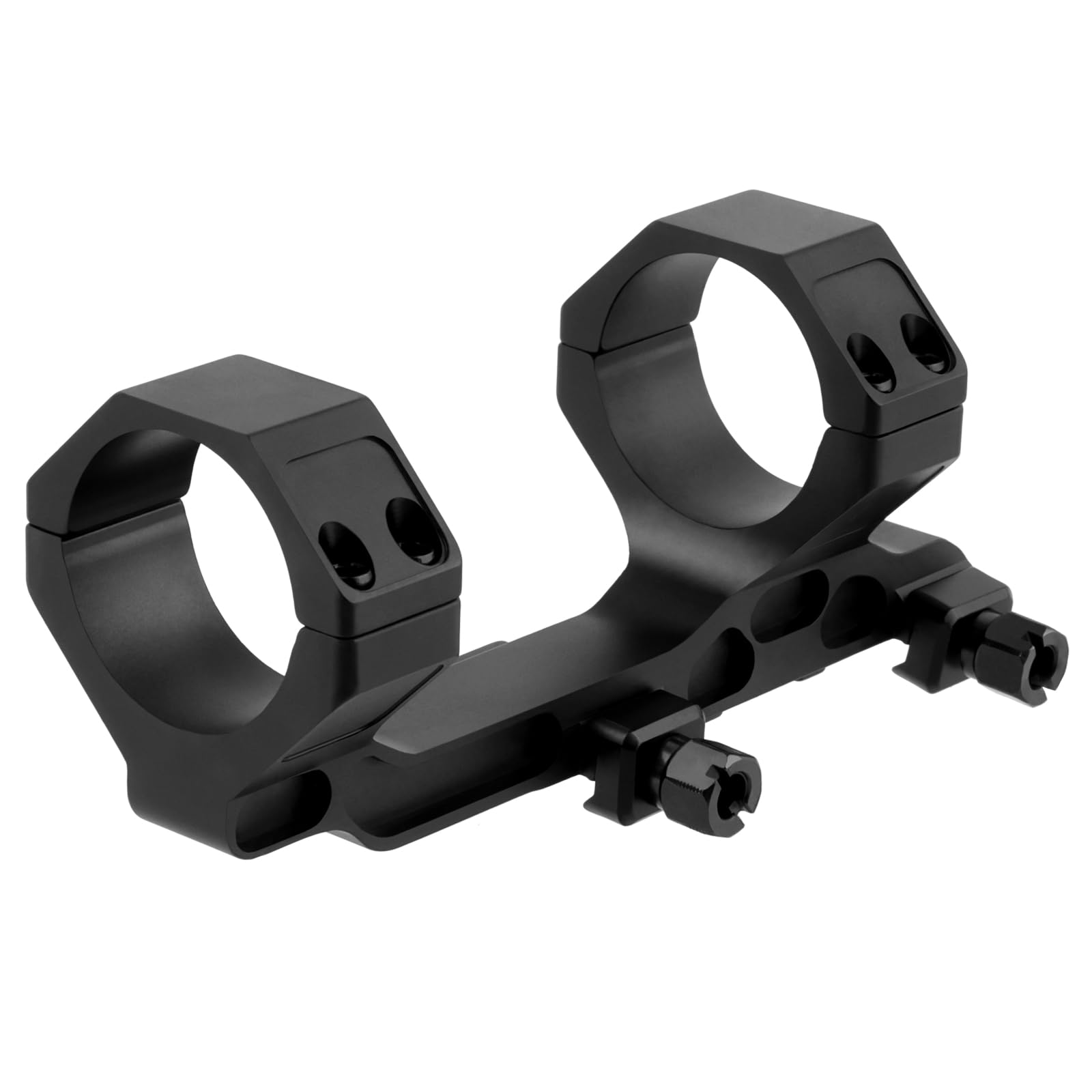 Anelli di montaggio per telescopio monoculare da 34 mm/1,34 '' Telescopio ad alto profilo da 4,1 cm Adattatore per montaggio ad anello in alluminio anodizzato nero offset doppio anello