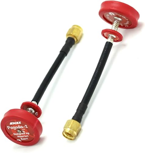 GoGoRc 2 unids EMAX 5.8G 5dBi 50W 3.150 in Omni FPV Drone Pagoda II Antena RHCP SMA Pin