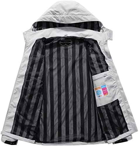 OTU Men's Lightweight Waterproof Hooded Rain Jacket Outdoor Raincoat Shell Jacket for Hiking Travel - Image 4