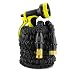 IBeaty Lightweight 100ft Expandable Garden Hose Magic Flexible Water Hose with 3/4Inch Solid Brass Ends 8 Position Spray Nozzle Black