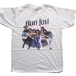 Rock Off Bon Jovi Breakout Officiel T-Shirt Hommes Unisexe - Les Beatles, Paul McCartney, John Lennon, RIngo Starr, George Harrison