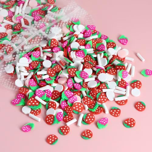 Image of 4 Bags Colorful Nail Charms 3D Mini Floral Star Moon Strawberry Cloud Shell Charms for Nails Design Nail Slices DIY Nail Art Decoration for Women Girls Nails Art Supplies Accessories