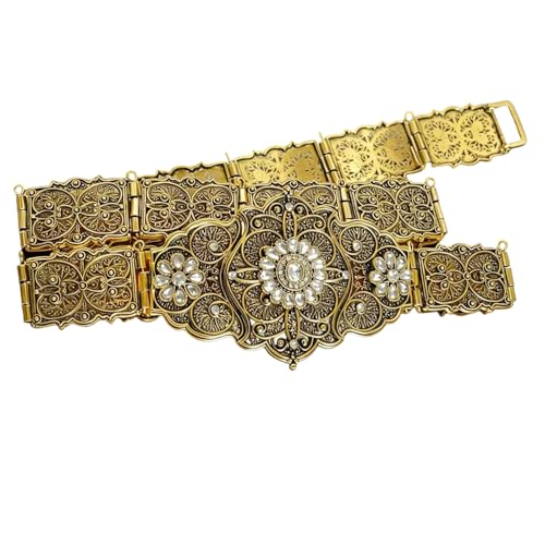 Ceinture de taille ethnique ornée de strass style caucasien classique