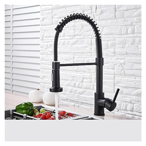 Robinet de lavabo de cuisine noir mat LWX pour évier design