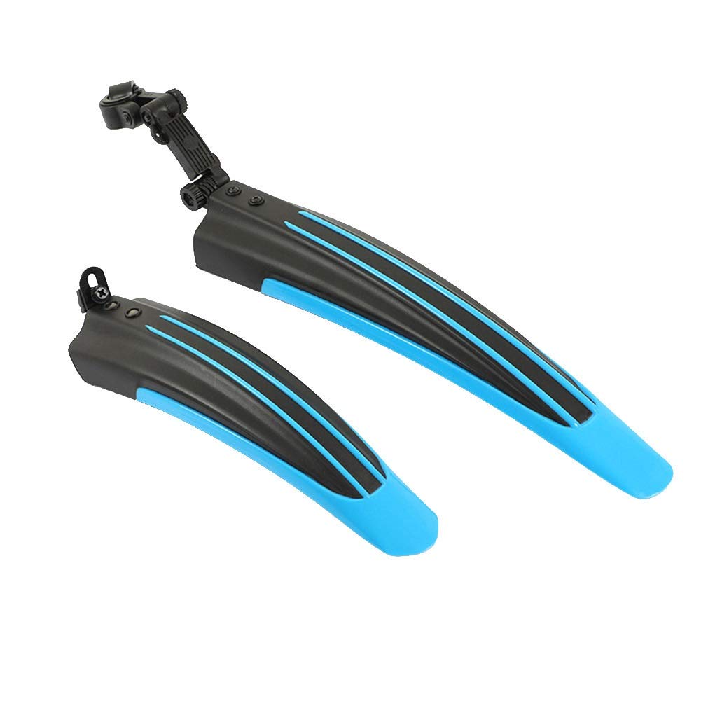 Garde-Boue de vélo, Garde-Boue de vélo électrique, Garde-Boue Avant et arrière pour vélo de Montagne, 2 pièces, Garde-Boue Avant et arrière pour 20 à 26 Pouces (Noir)