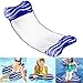 Aiglam Hamaca Flotante, Hamaca Piscina de Agua 4 en 1, Piscina Colchón Hinchable , Versátil Flotador de Verano Colchonetas Inflable Hamaca de Agua Pool Lounge Float para Adultos y Niños