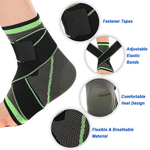 Cinta esportiva, Andoer Suporte de tornozelo masculino feminino cinta de tornozelo de compressão aju