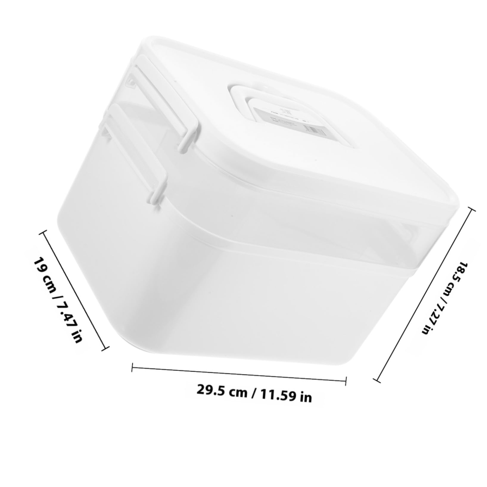 SHERCHPRY 1pezzi Degli Attrezzi Per Nail Art Custodia Per Utensili Per Manicure Scatola Portaoggetti Comoda in Pp Due Strati Maniglia Pratica