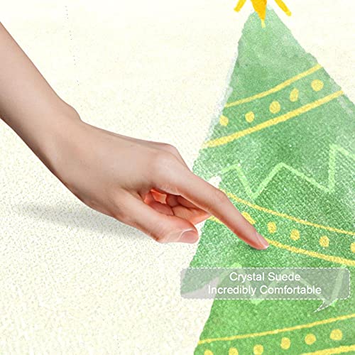 Tapete antideslizante de árbol de Navidad para evitar resbalones y suelo sucio 4