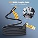 YISH Multi Charging Cable 4-in-1, 6Ft Fast Charging Cable Universal Charging Cord with Type C USB A Port PD 65W, Flat Nylon Braided Charger Cable Compatible with iPhone 17 16 15 MacBook iPad Android