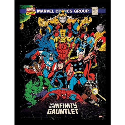 AVENGERS Póster enmarcado Infinity Gauntlet, multicolor, 40cm x 30cm