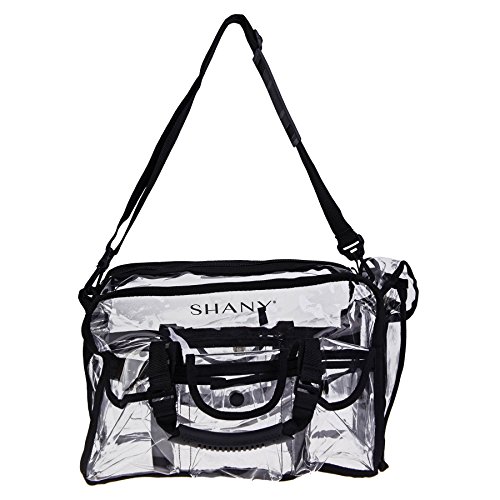 SHANY Clear Makeup Bag, Pro Mua rectangular Bag with Shoulder Strap, Large4