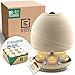 Produktbild NTRY Home® CandleStove Teelichtofen - Stil Moon M Ø20 cm - Doppelwandig - Teelichtheizung - Kerzenofen - Tischofen - Tischheizung - Tischwärmer