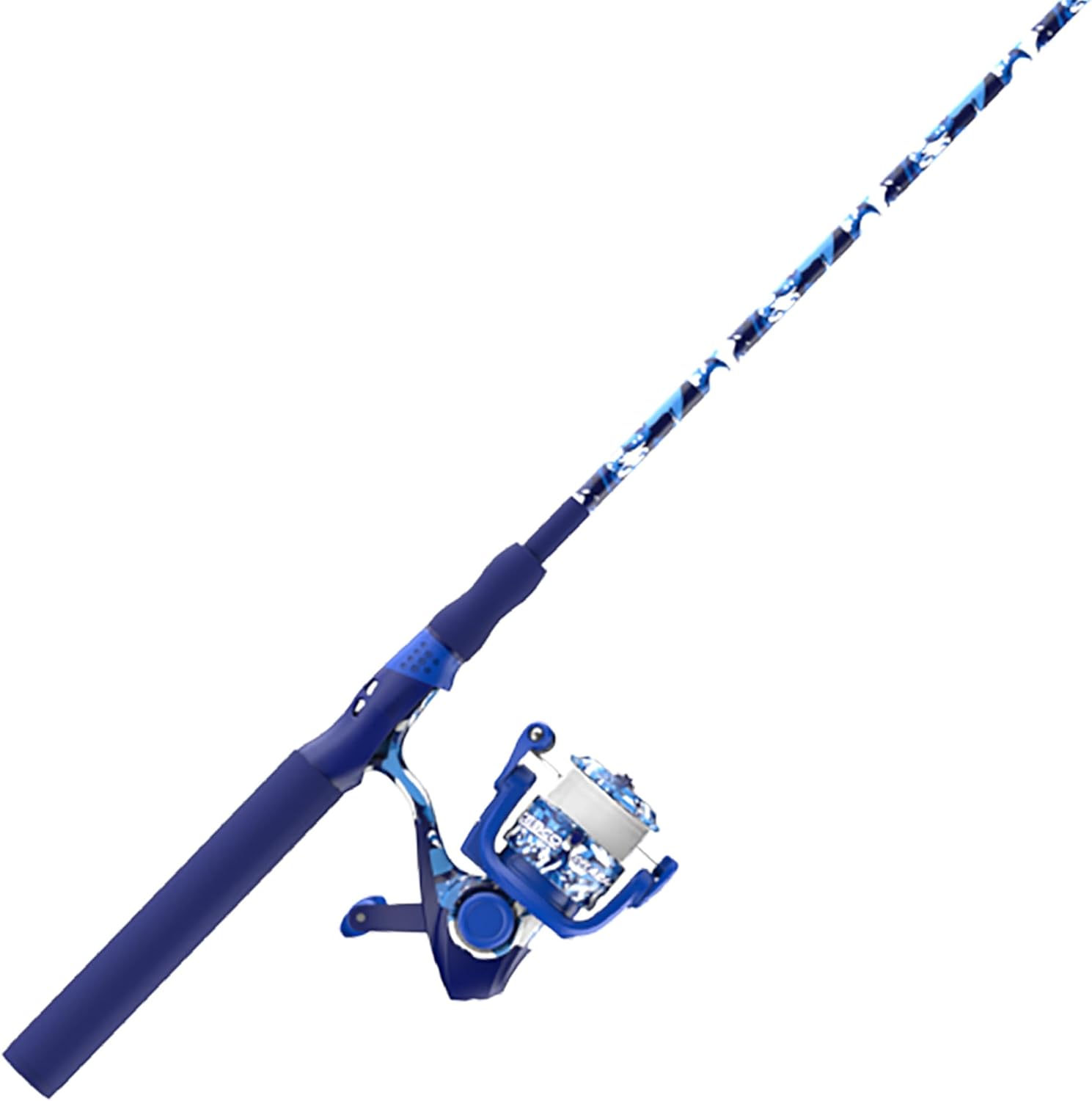 Zebco Splash Spinning Reel and Fishing Rod Combo, Fiberglass Rod, 2-Bearings, All Metal Gears, 5.2:1 Gear Ratio