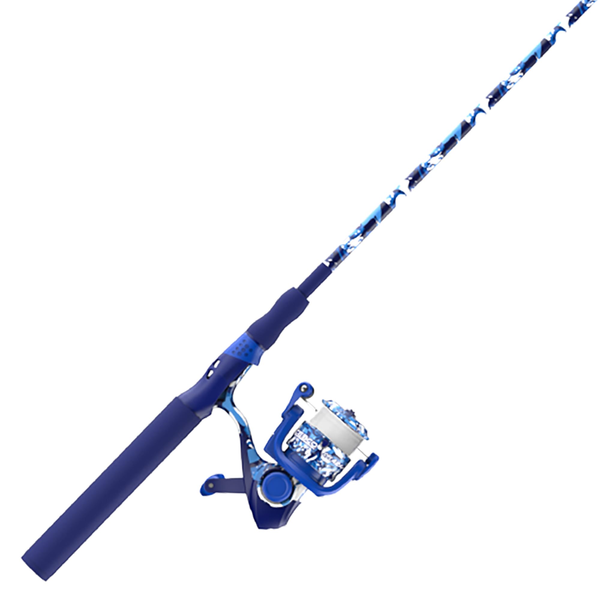 Zebco Splash Spinning Reel and Fishing Rod Combo, 6-Foot 2-Piece Fiberglass Rod, Medium-Light Power, Moderate Action, Size 20 Reel, Tidepool Blue : Sports & Outdoors