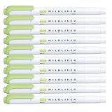 ZEBRA MILDLINER Highlighter pen markers, Mild Green (WKT7-MG) x10