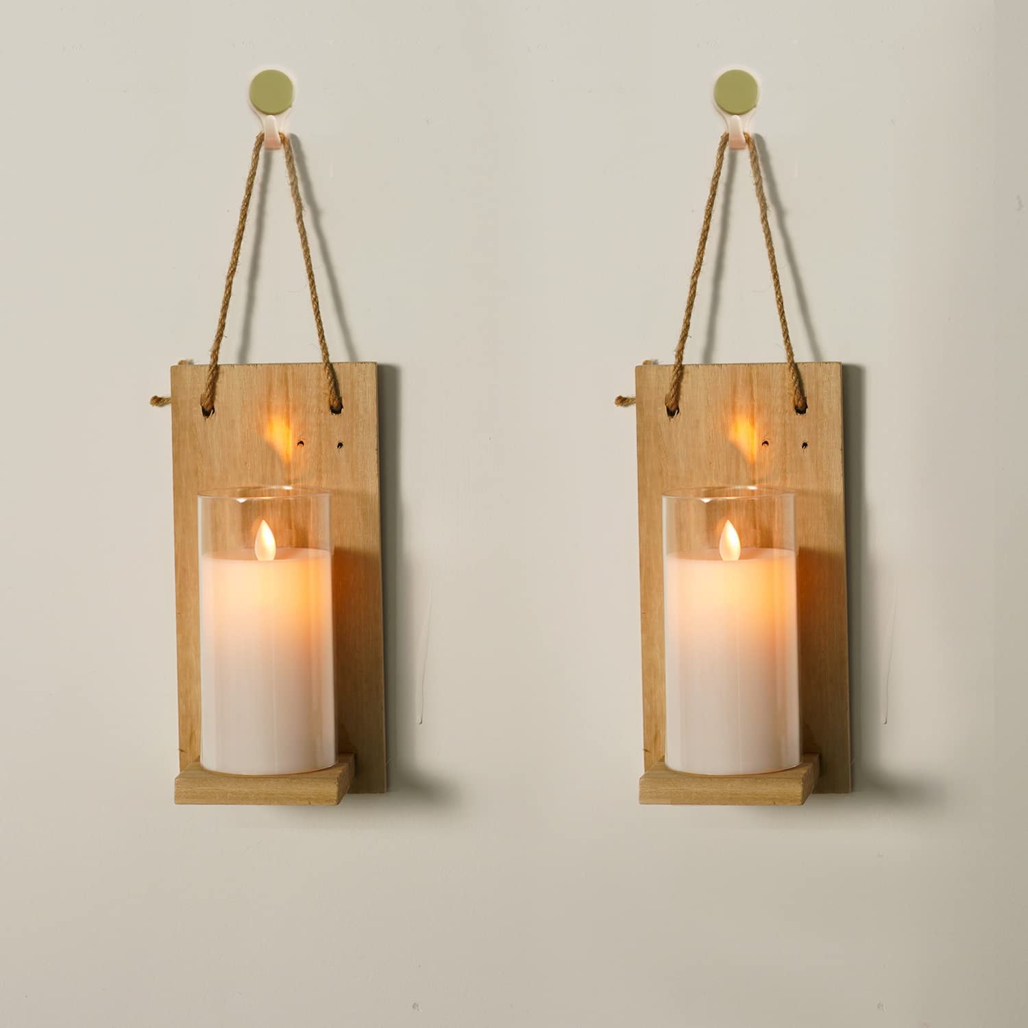 LTETTES Flameless LED Candles | White Acrylic Fiber Glass Shell | AA Battery Powered with Remote & Timer | 3" D x 6" H Pillar Candle for Home, Festival, Wedding Decor 3