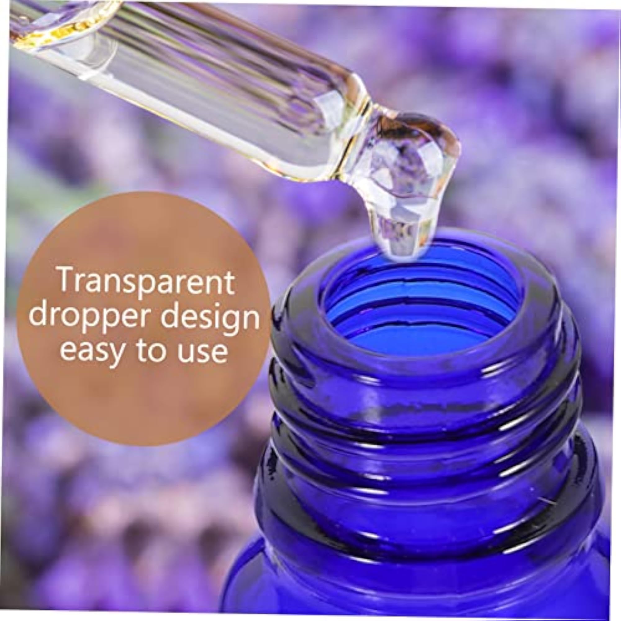 6pcs Apothecary Glass Dropper Bottles for Travel
