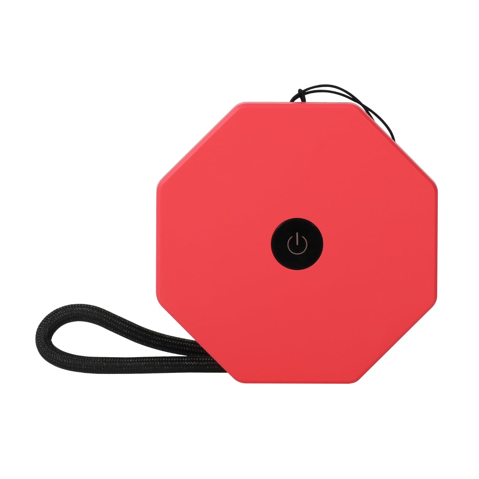 Mini Hexagon Twist Lamp – Coral Red Finish – Modern Sculptural LED Desk & Bedside Lamp, Adjustable Warm White Light, Unique Accent Lighting for Home, Office & Bedroom