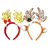 Lindo aro de reno headwear aro de pelo para cintas de Navidad, fiesta, cosplay, accesorio de pelo de Halloween