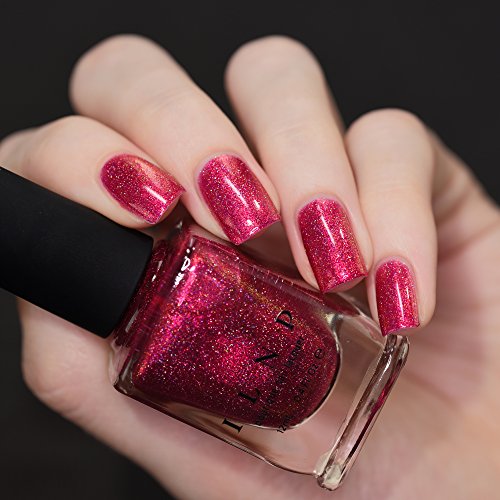 Image of ILNP Nexus - Rich Raspberry Holographic Nail Polish
