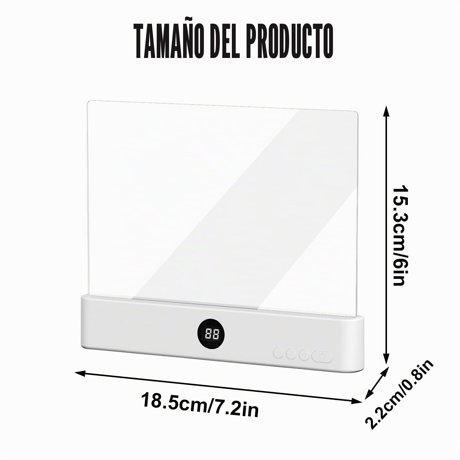 Luz Plana para Libros, Luz Para Libros De Página, Luz LED para Libros, Lámpara LED Para Página de Libro, Luz de Pantalla Plana para Leer en la Cama, Luz de lectura, para lectores, hogar, oficina (M1)