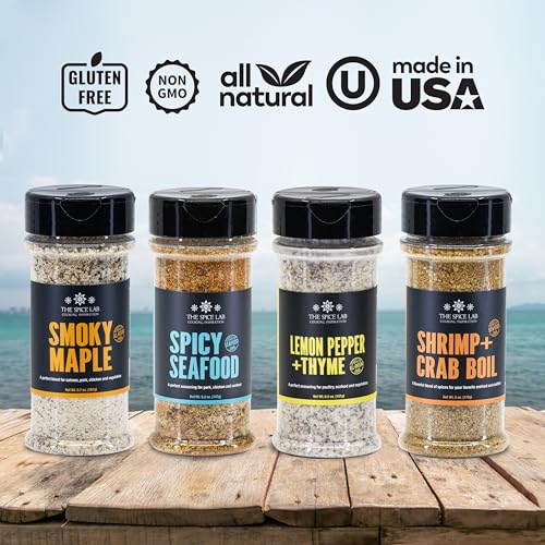 Image of Seafood Seasoning Gift Set - Elevate Your Culinary Journey with Our Fish Seasoning - Explore the Spectacular Crab Seasoning & Combine With Smoky Maple For An Unforgettable Flavor. Great on Salmon, Crab, Shrimp, Lobster, Catfish, Snapper and Many More. By The Spice Lab