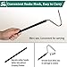 IC ICLOVER 52 Inch Snake Tong + 39.3 Inch Snake Hook, Upgrade Extra Long Professional Grabber & Collapsible Snake Hook, Best Tool Set for Moving Rattle Snake Corn Snake Kingsnakes Lizard Reptiles