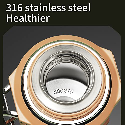Large Coffee Thermos For Hot Drinks Stainless Steel Thermos 2Qt 64Oz Vacuum Insulated Bottle With Cup Handle Keeps Liquids Hot And Cold For Up To 24 For Outdoor Gathering Camping #TOP4