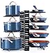 Pot & Pan Organizer by LMK 3 DIY Method Adjustable 8 Rack System for Pantry Cabinet & Countertop Black Heavy Duty Shelves (2020 Upgrade)
