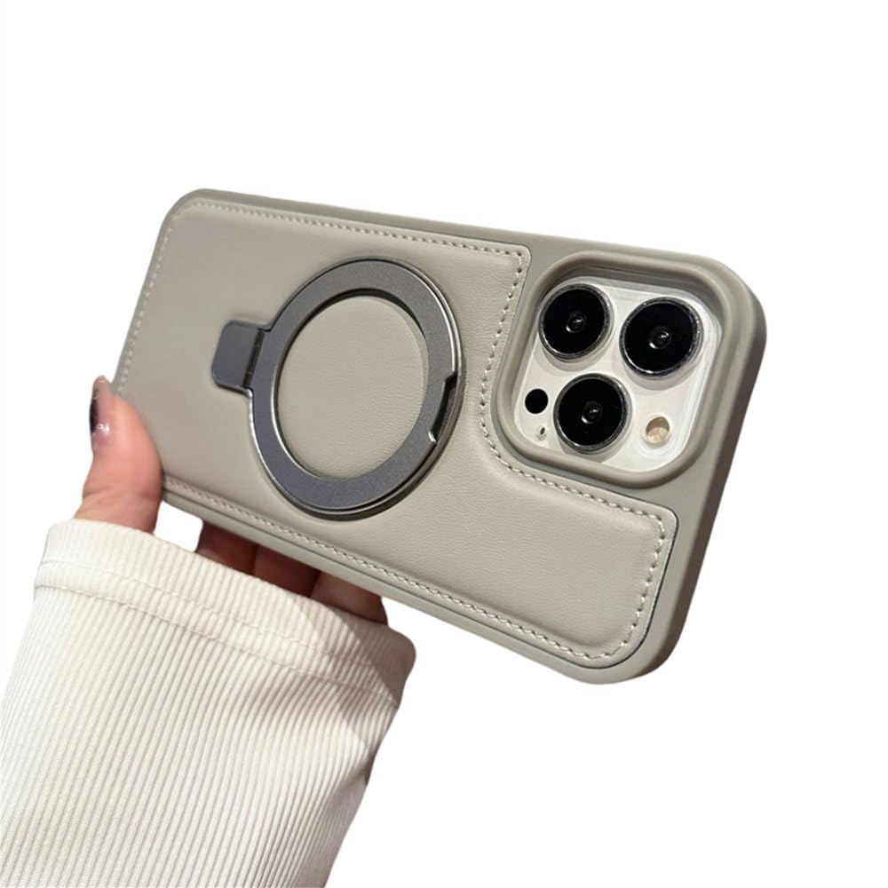 Étui de téléphone avec support magnétique iPhone 14 Pro antichoc cuir - 8