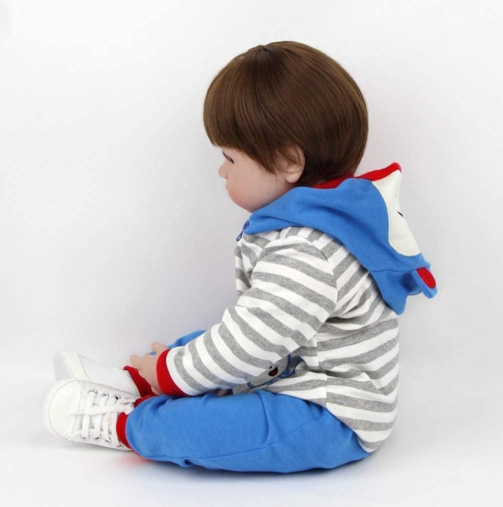 ZIYIUI Bambole Reborn in Silicone 20 Pollici 50cm Realistico Bambole Reborn Maschio Fatto a Mano Bambole che Sembrano Vere Neonato bambino