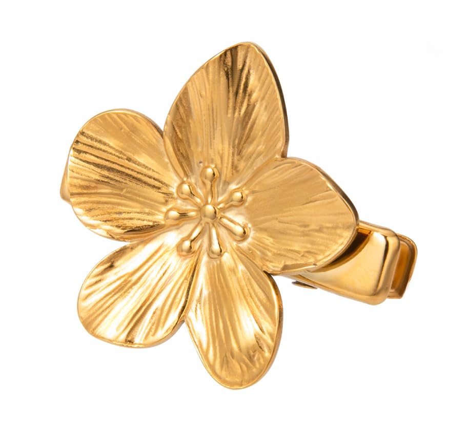 Gold Heart Hair Clip for Women Hair Heart Bow Flower Sea Shell Clip Mini Bow Hair Clips Cute Simple Coquette Heart Hairpins Barrettes Fashion Heart