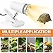 GOZILLA Reptile Heat Lamp, 360° Rotatable Turtle Light with 25W+50W UVA/UVB Reptile Light Bulbs, Turtle Lamp for Reptile and Amphibian Tanks, Terrariums and Cages.(White)