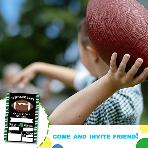 Football Themed Birthday Party Invitation Cards, Kids Party Celebration, 20 Cards With 20 Envelopes (Jrm236) #TOP3