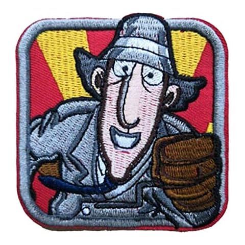 Inspector Gadget Embroidered 3" Wide Iron on Patch Cover
