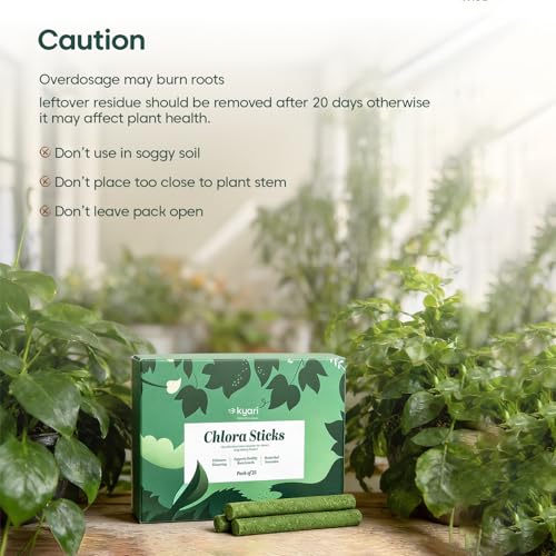 Image of Kyari Plant Fertilizer Sticks for Indoor Plants | All-Purpose Slow-Release Plant Food Sticks | Balanced Nutrition for Lush Leaves & Root Strength