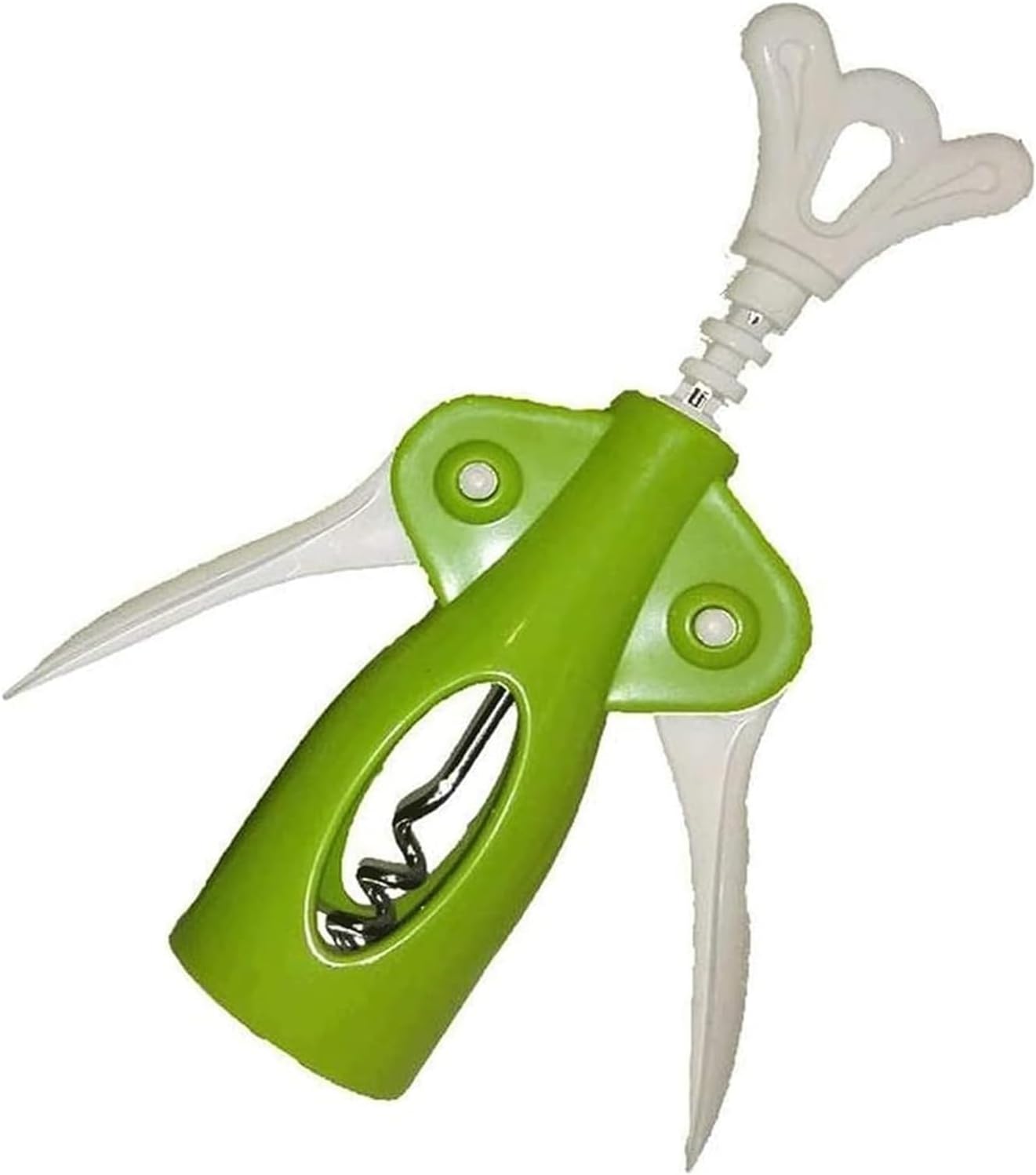 Wing Corkscrew for Red Wine Beer, Wine Opener, Waiters Corkscrew Cork and Beer Cap Bottles Opener Remover