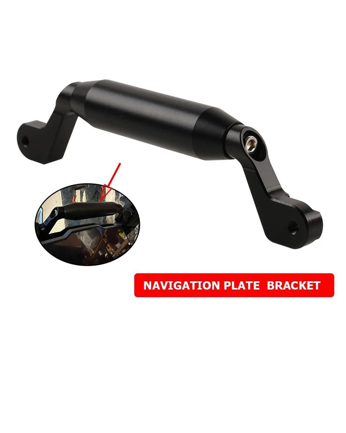 Moto Supporto Navigatore GPS Per TIGER1200 Per TIGER 1200 Per Tiger1200 Per Tiger 1200 Per GT Pro 2023 2024-12MM/22MM Supporto Per Staffa Navigazione Telefono Cellulare Moto Porta Telefono Moto(Blac