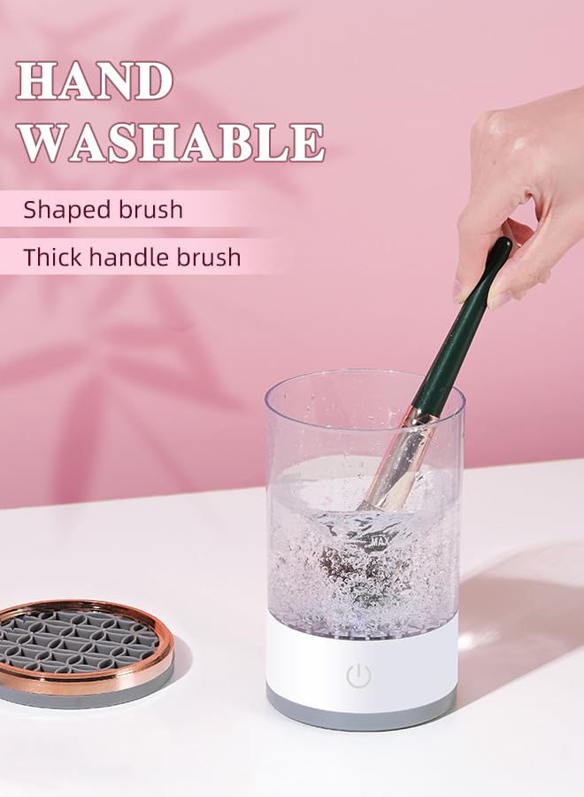 PRO Makeup Brush Cleaner, Electric Automatic Rotating Cosmetic Brush Cleaner, Portable Makeup Suitable for Use of the Size of the Makeup Brush - Image 4