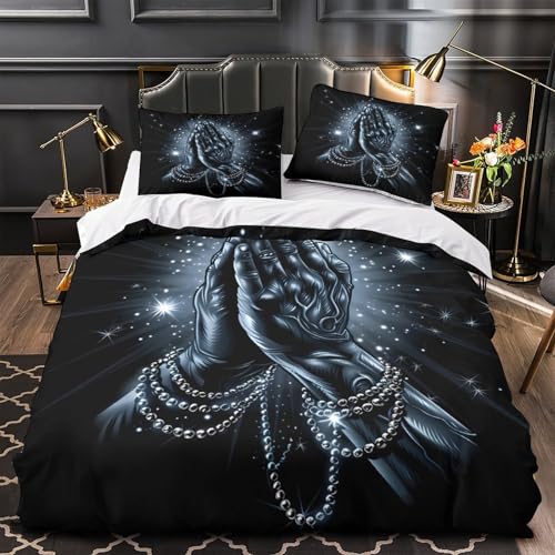 Parure de lit imprimé 3D avec housse de couette King l'art du Pharaon microfibre - 2