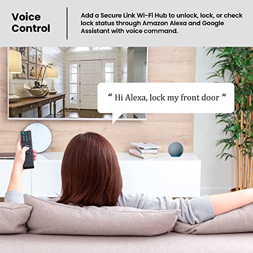 Lockly Flex Touch, Bluetooth Smart Door Lock, Keyless Entry Door Lock, 3D Biometric Fingerprint Deadbolt, Auto Lock, Monitoring Alert (Satin Nickel) #TOP3