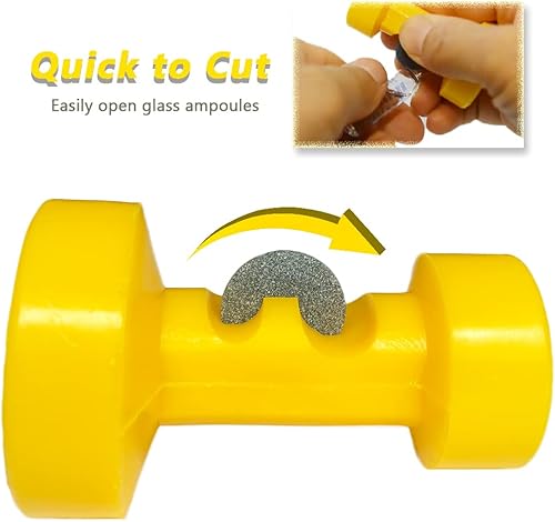 Miniatura 3 de SunMelt Abridor de botellas de ampolla, cortador de enfermería de doble cabeza, suministros de operación para laboratorio de ciencias, clínica,