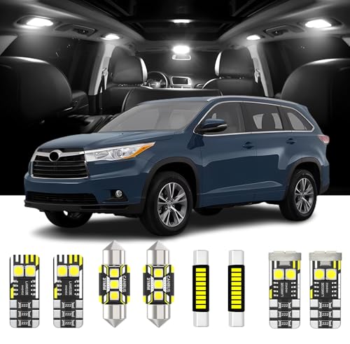Kit 13 piezas luces LED interiores para Toyota Highlander miniatura 1