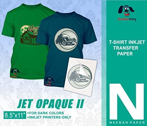 Jet-Opaque Heat Transfer Paper 1 Step/For Darks 8.5x11 (100 Sheets)