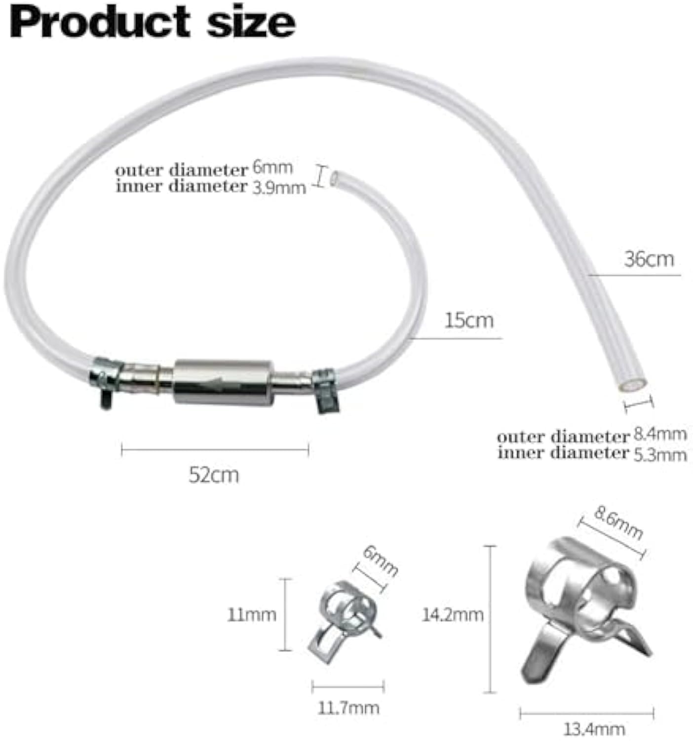 Brake Bleeder Hose Kit With Check Valve – Universal For Car & Motorcycle Brake & Clutch Bleeding