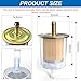 smseace 4Pcs 5/16 Inch fuel filter inline with 8Pcs Hose Clamps in line fuel filter 5/16 Inch for Motorcycles, Car, Trucks 5/16 Inch Inline Fuel Filter